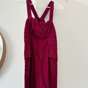 Anthropologie pink mini dress